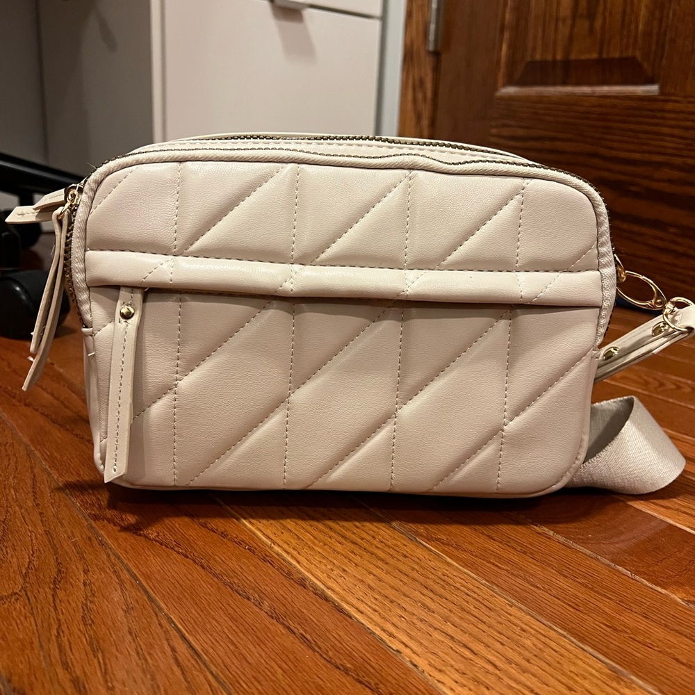 Primark Cream Quilted Crossbody Bag